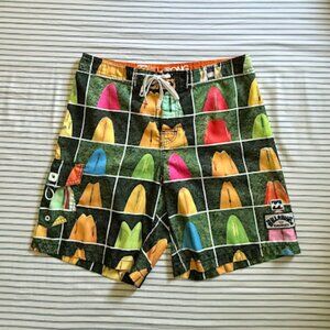 Billabong Board Shorts 36 Donavon Frankenreiter Multi-Coloured